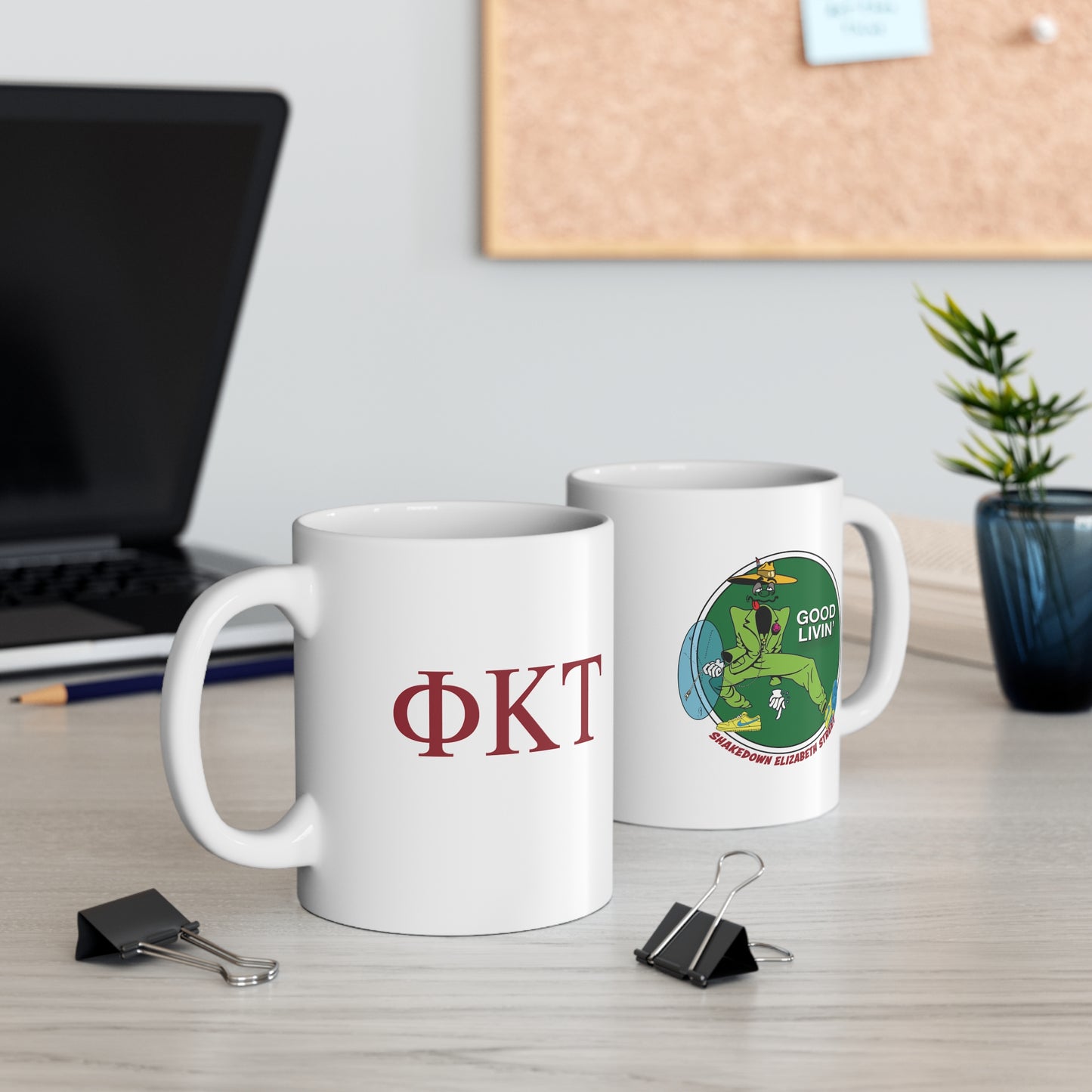 11oz Mug - Phi Kappa Tau's 'Good Livin' - Shakedown Street' Design at ECU Frat House