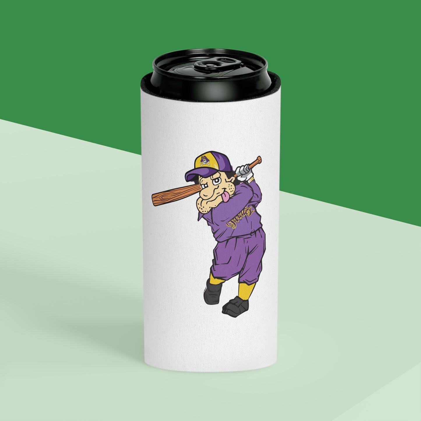 Phi Tau Freddy baseball player - 2025 Classic Golf Can Cooler