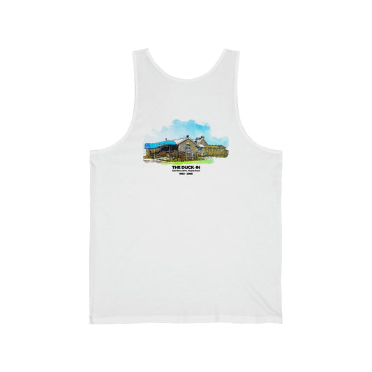 The Duck-In (unisex tank-top, two-sided print)