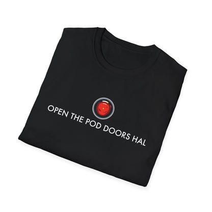 Open the Pod Doors Hal (Gildan Softstyle® crew-neck) - for the cognoscenti