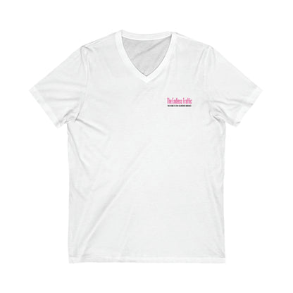 Endless Traffic - Delaware Beaches (unisex v-neck, two-sided print)