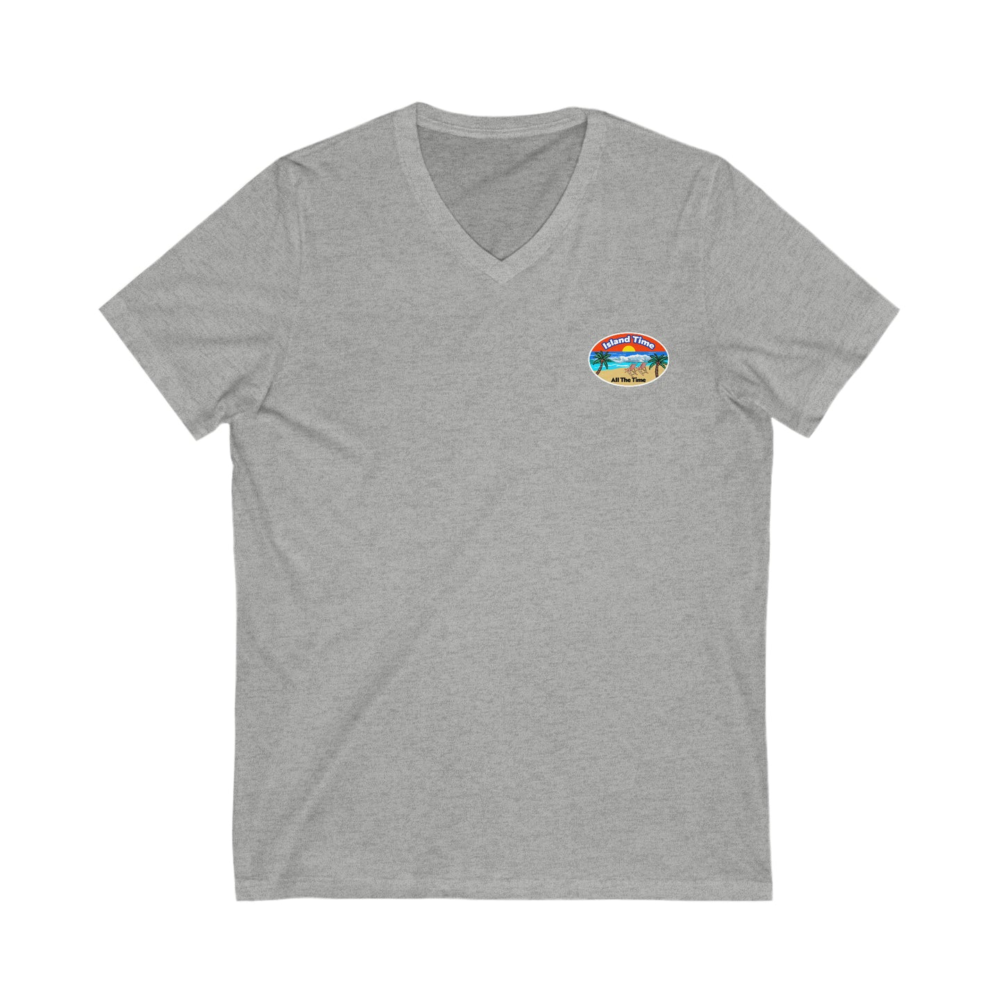 Island Time (unisex v-neck) (SwiftPOD)