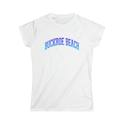 Buckroe Beach  (women's softstyle crew-neck)