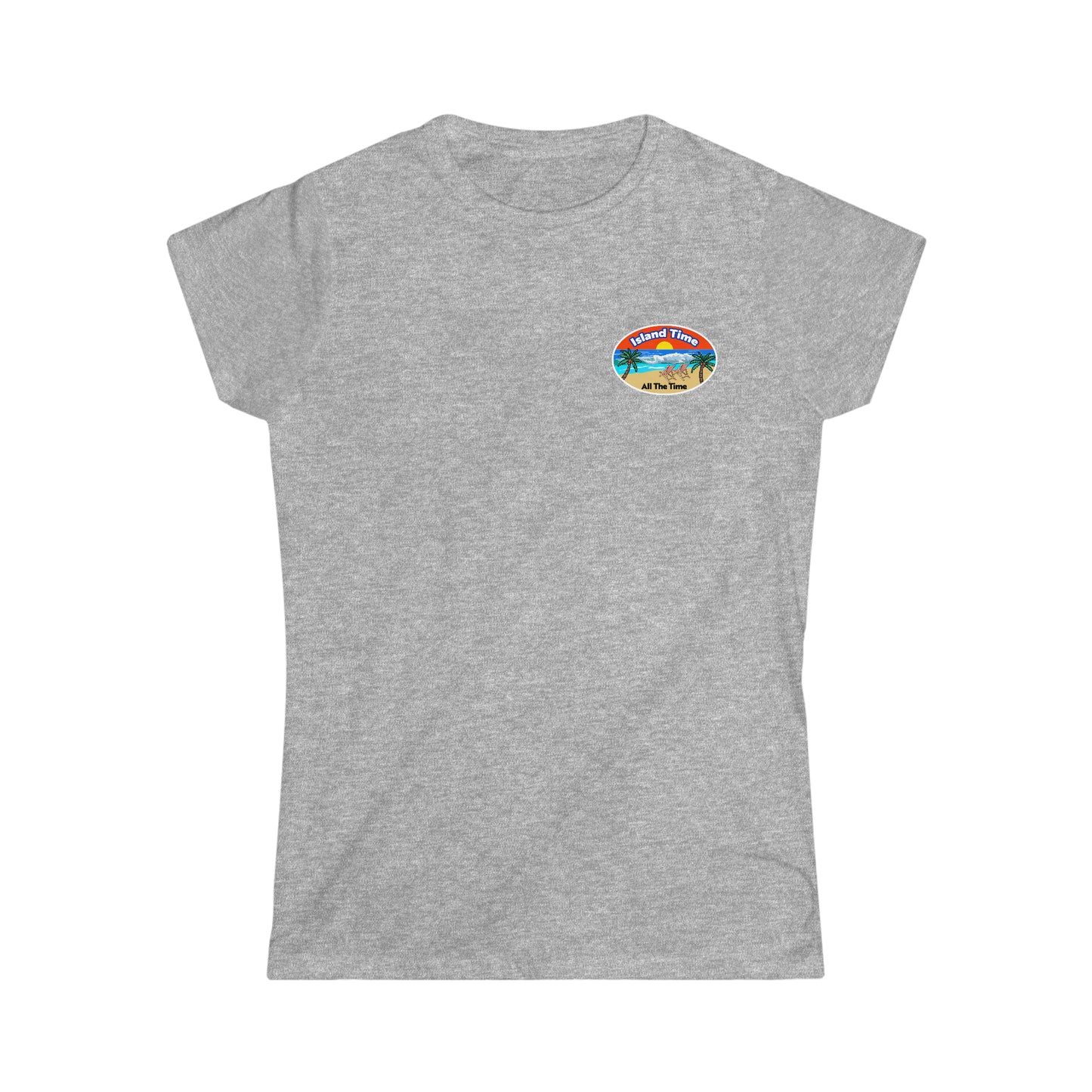 Island Time (women's softstyle crew-neck) (SwiftPOD)