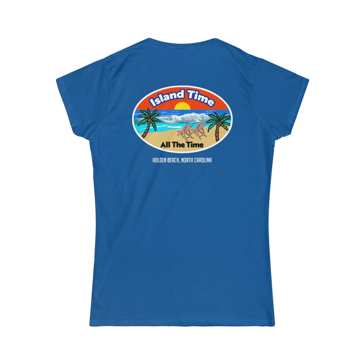 Island Time (women's softstyle crew-neck) (SwiftPOD)