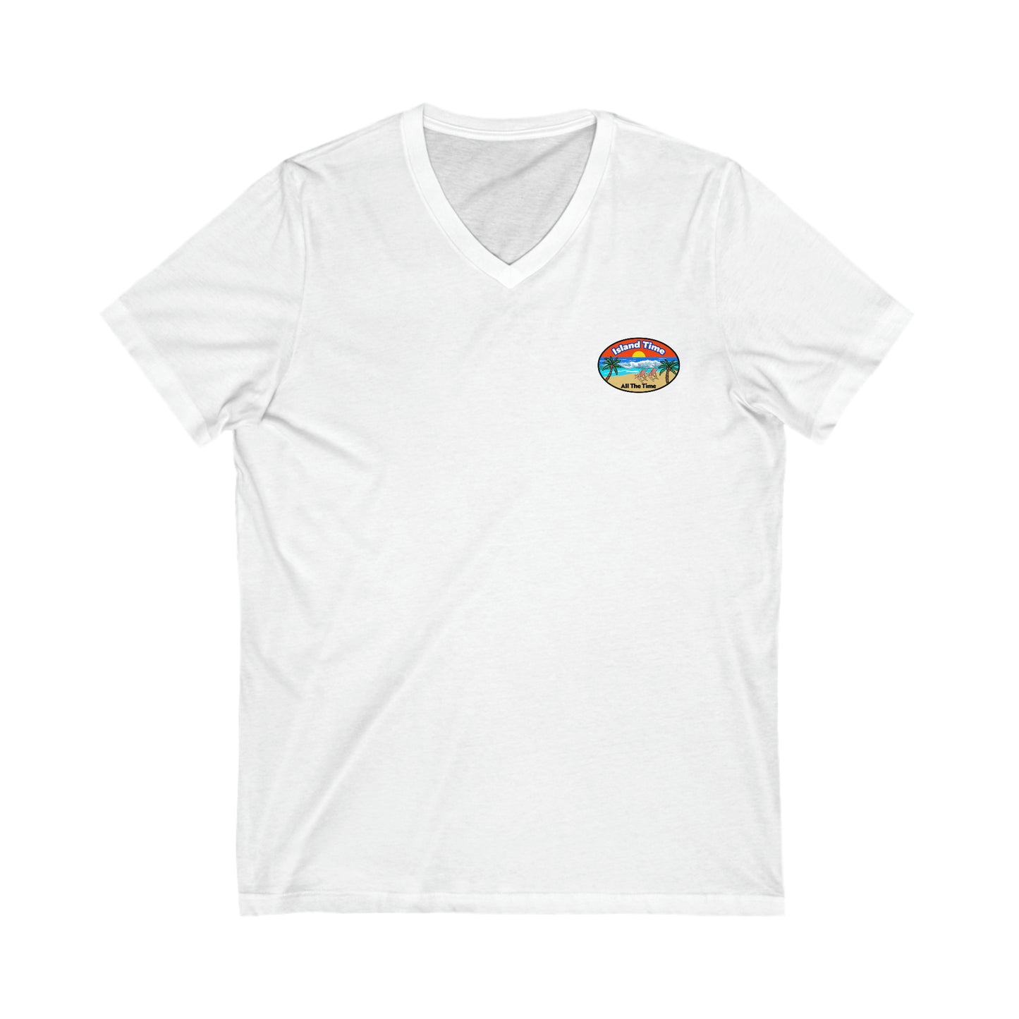 Island Time (unisex v-neck) (SwiftPOD)