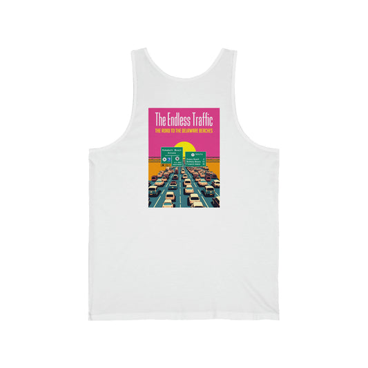 Endless Traffic - Delaware Beaches (unisex tank top, two-sided print)