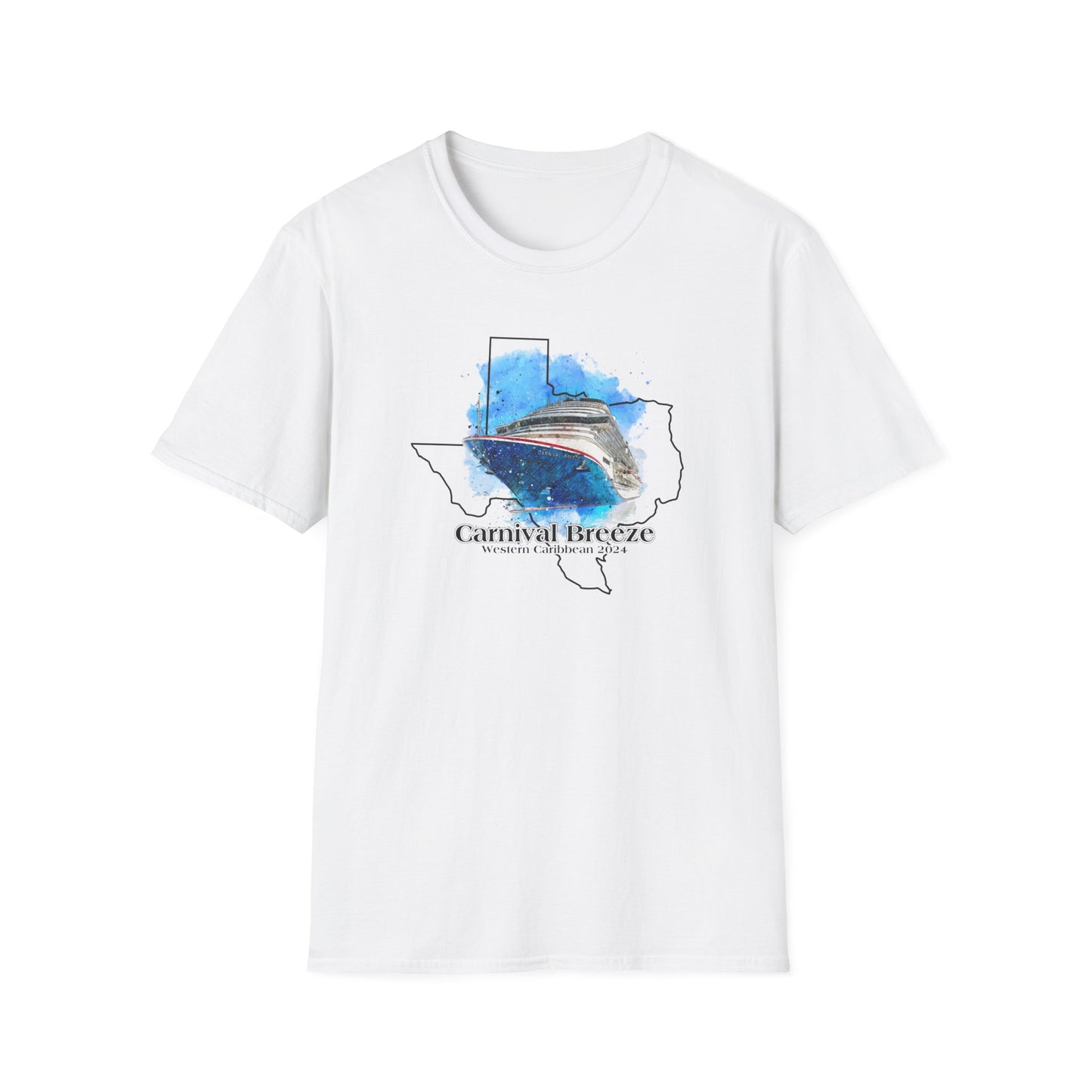 Carnival Breeze - Western Caribbean, Galveston (Gildan Softstyle® crew-neck)