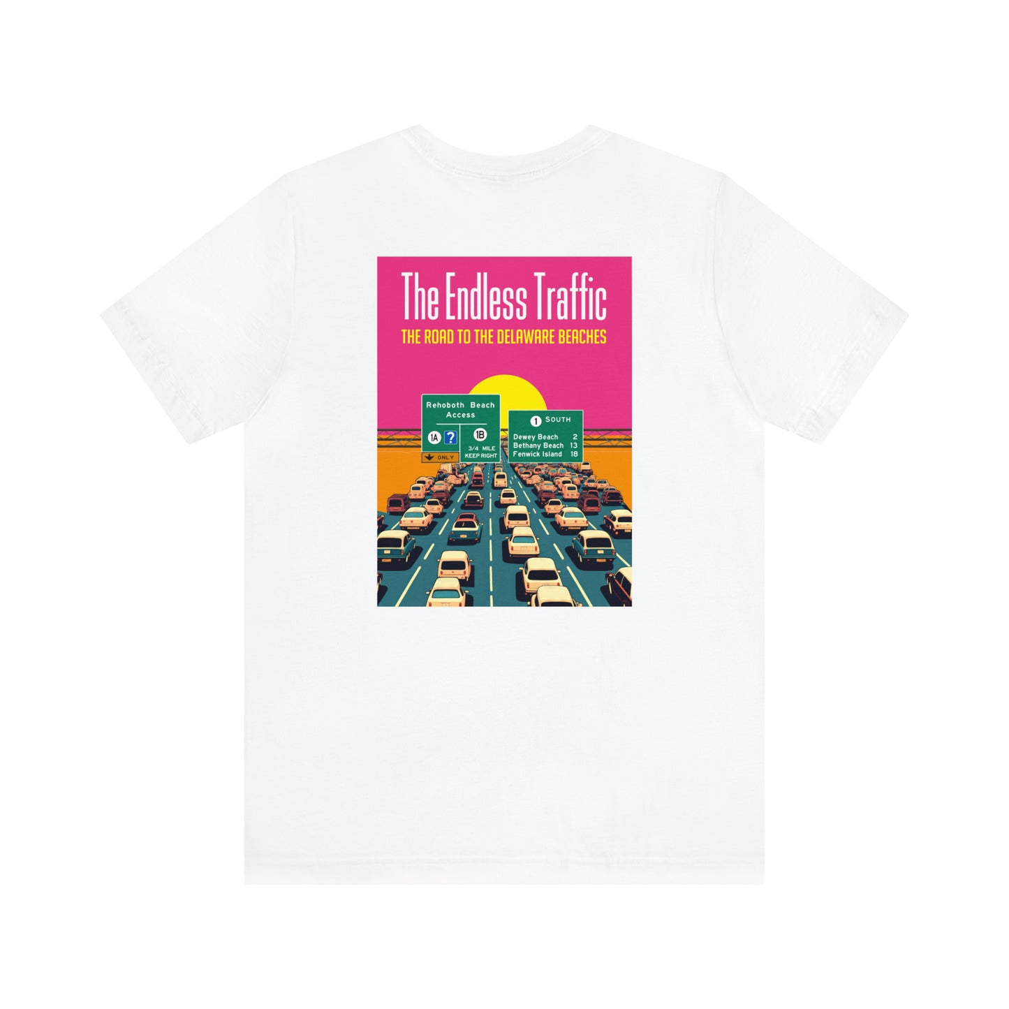 Endless Traffic - Delaware Beaches (unisex crew-neck, two-sided print)