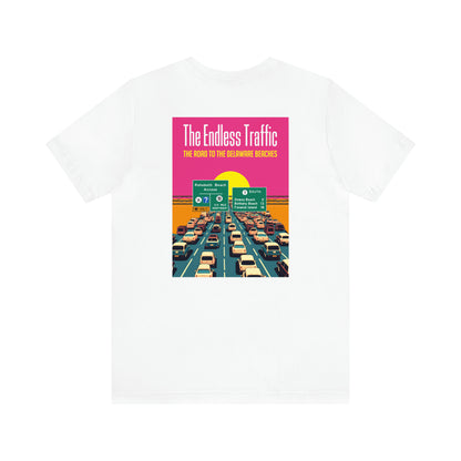 Endless Traffic - Delaware Beaches (unisex crew-neck, two-sided print)