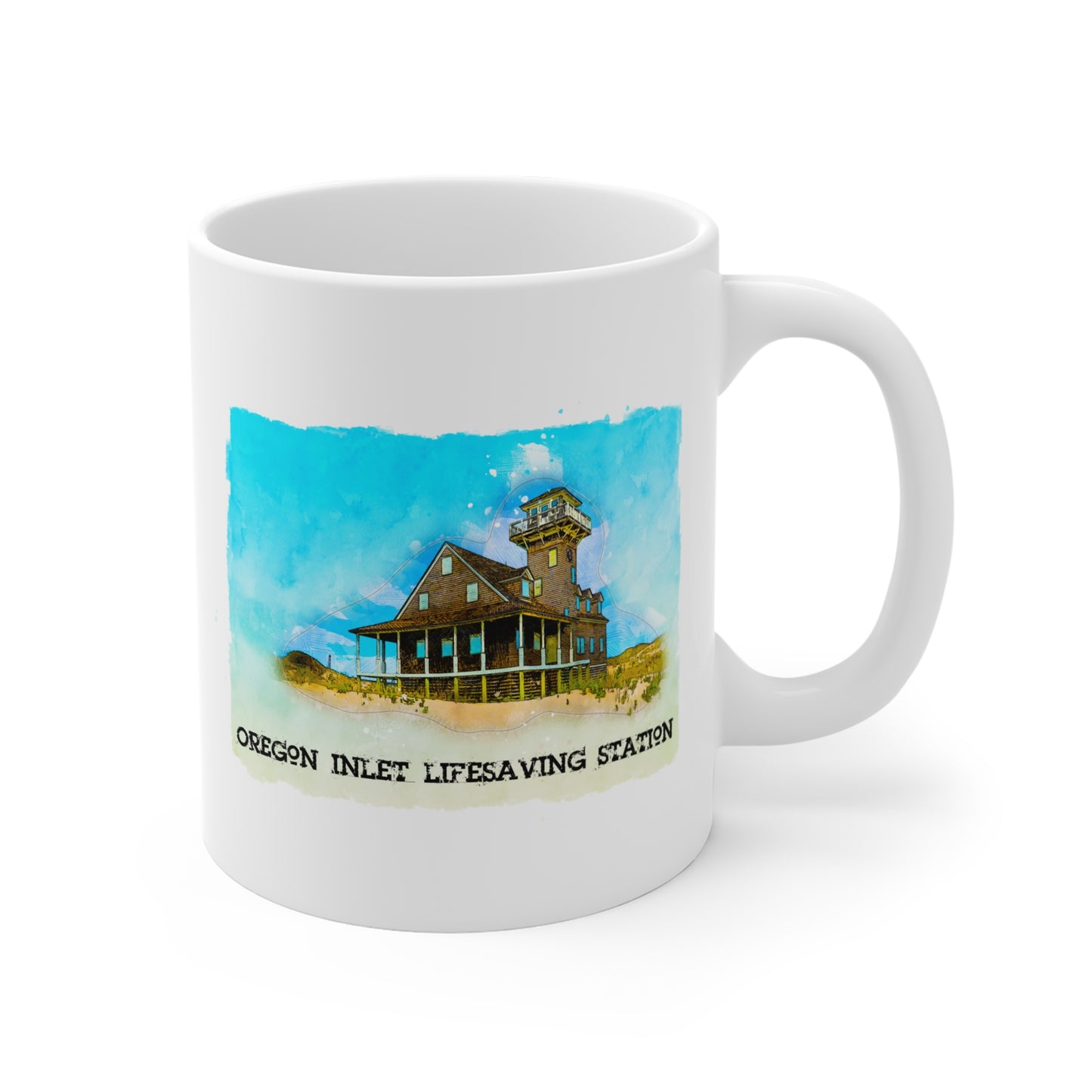 Oregon Inlet Life Saving Station (coffee mug 11oz)