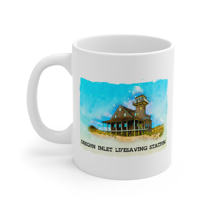 Oregon Inlet Life Saving Station (coffee mug 11oz)