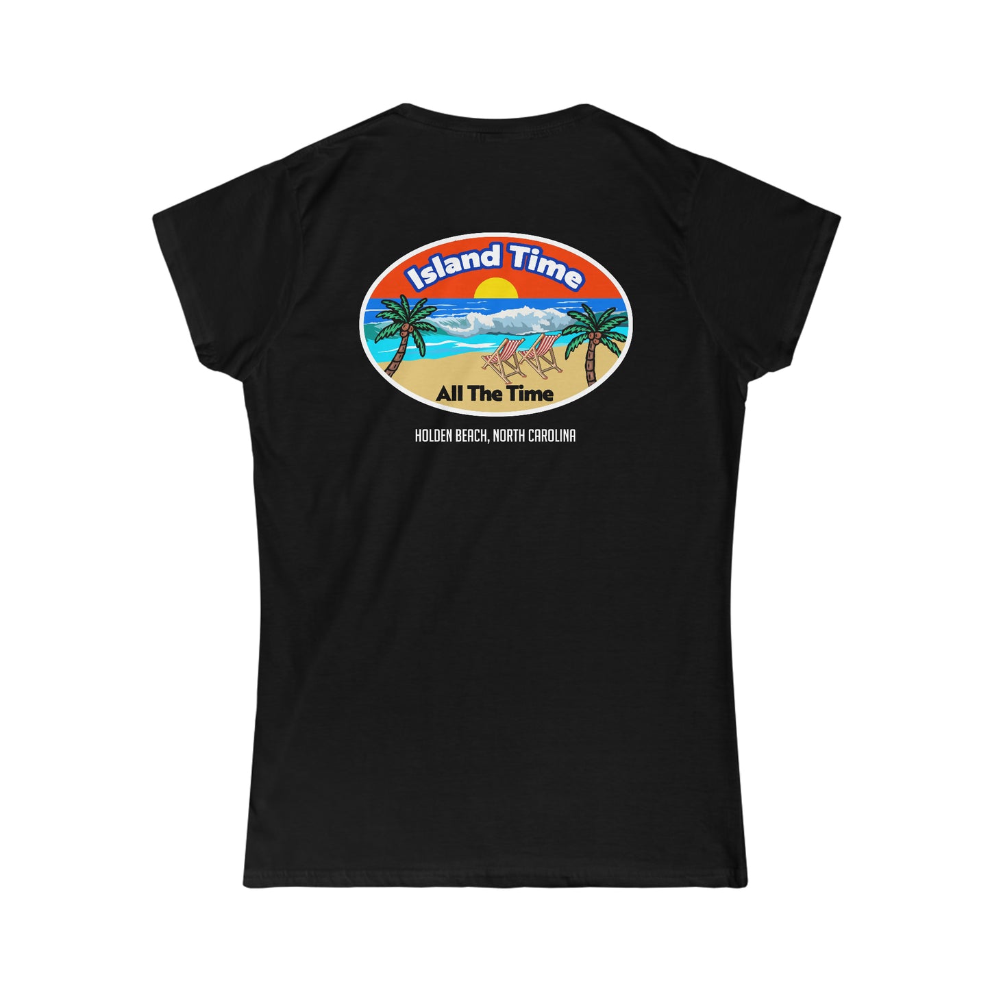 Island Time (women's softstyle crew-neck) (SwiftPOD)