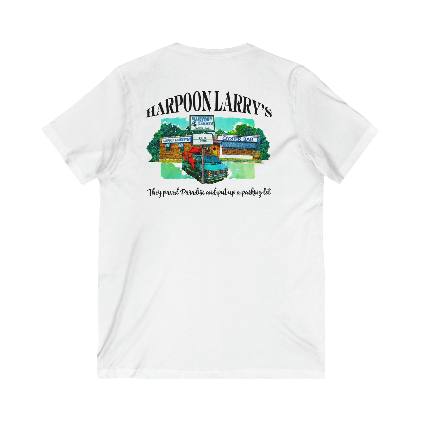 Harpoon Larry's - Hampton (unisex v-neck, two-sided print)