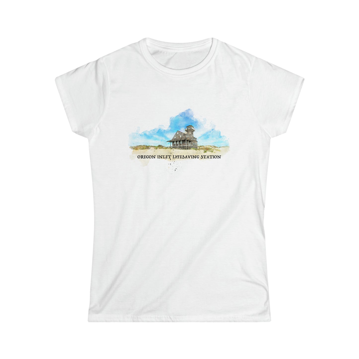 Oregon Inlet Lifesaving Station (women's softstyle crew-neck)