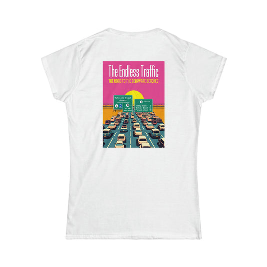 Endless Traffic - Delaware Beaches (women's crew-neck, two-sided print)