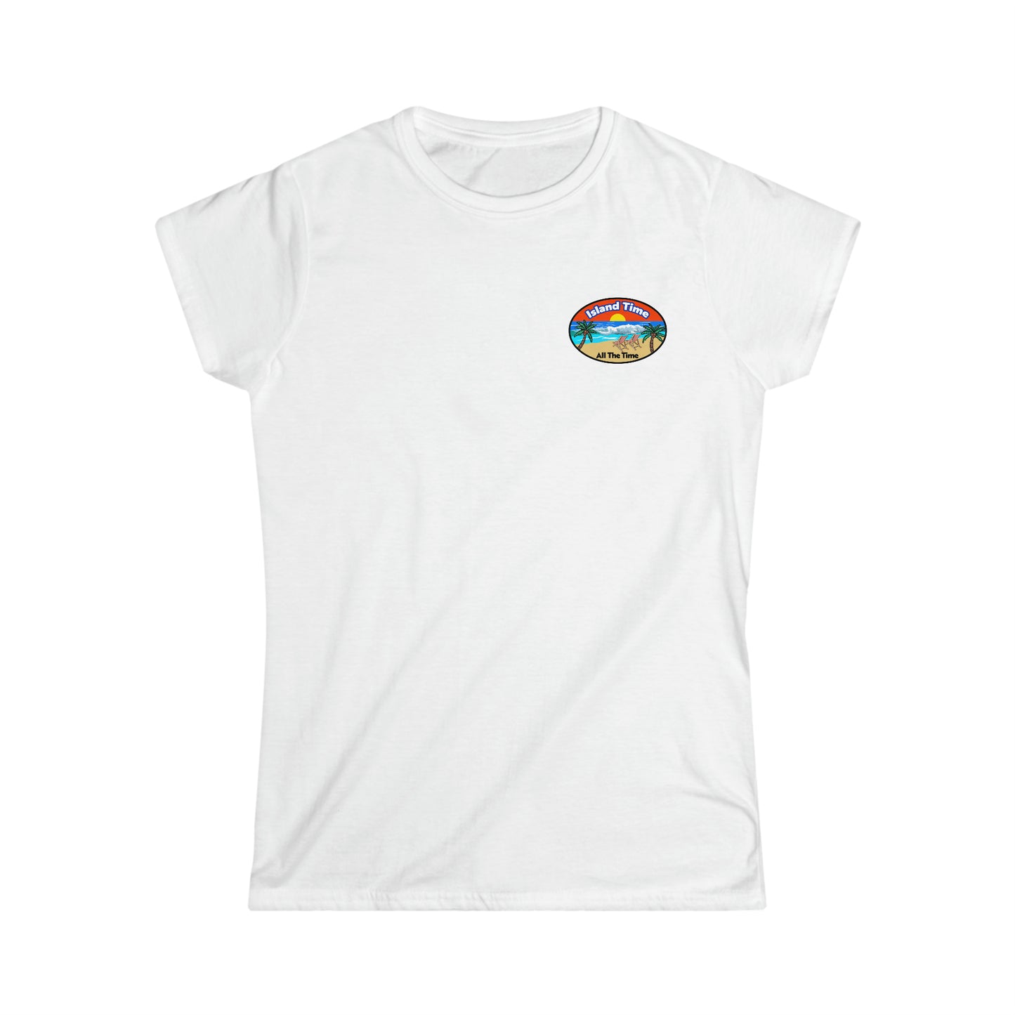 Island Time (women's softstyle crew-neck) (SwiftPOD)