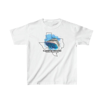 Carnival Breeze - Western Caribbean, Galveston (Kids Heavy Cotton™ Tee)