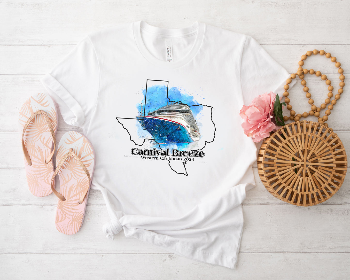 Carnival Breeze - Western Caribbean, Galveston (women's softstyle crew-neck)