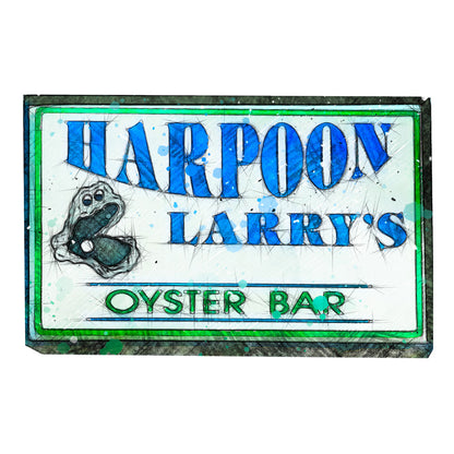 Harpoon Larry's - Hampton (women's crew-neck, two-sided print)