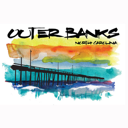 Watercolor - Outer Banks (unisex crew-neck)