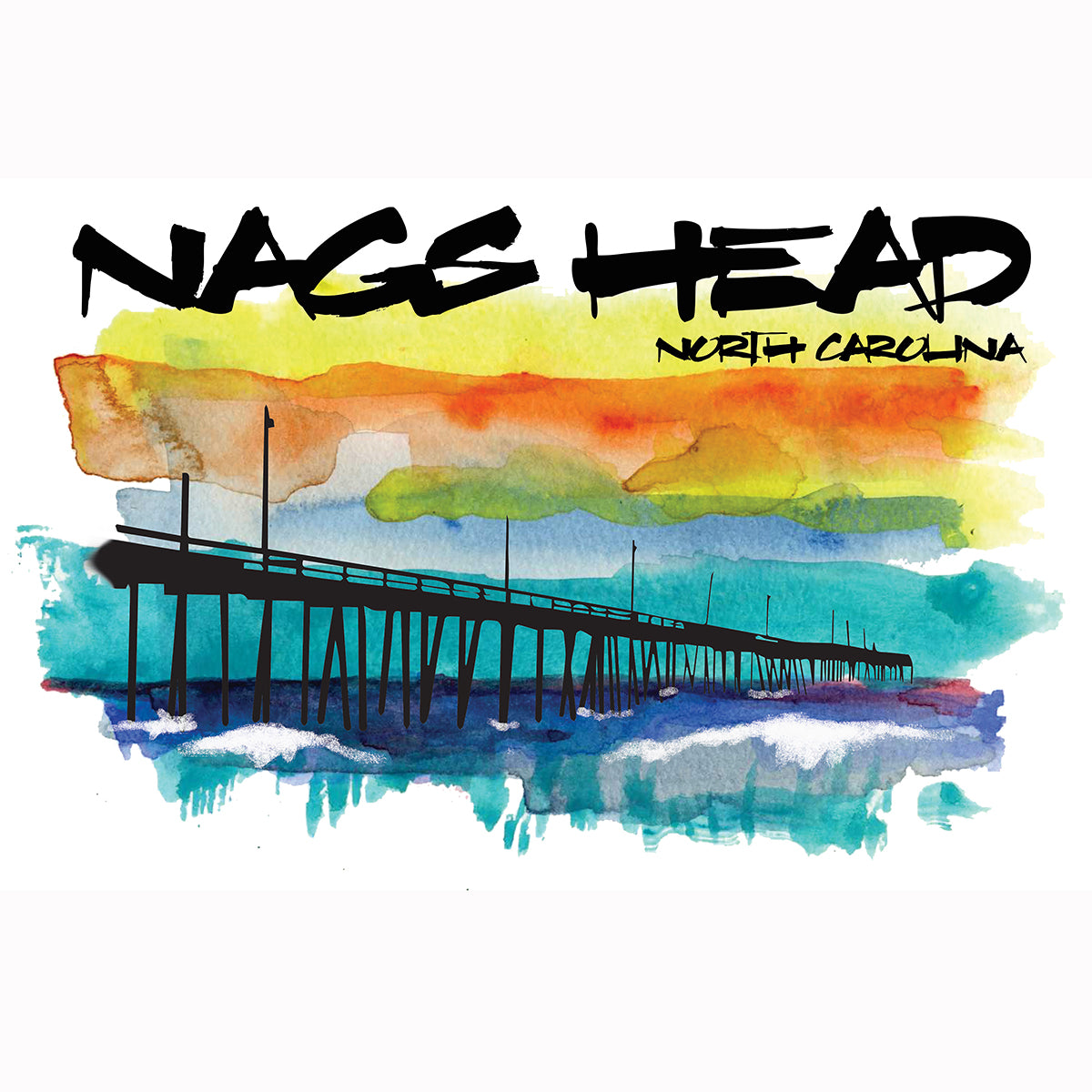 Watercolor - Nags Head (unisex crew-neck)