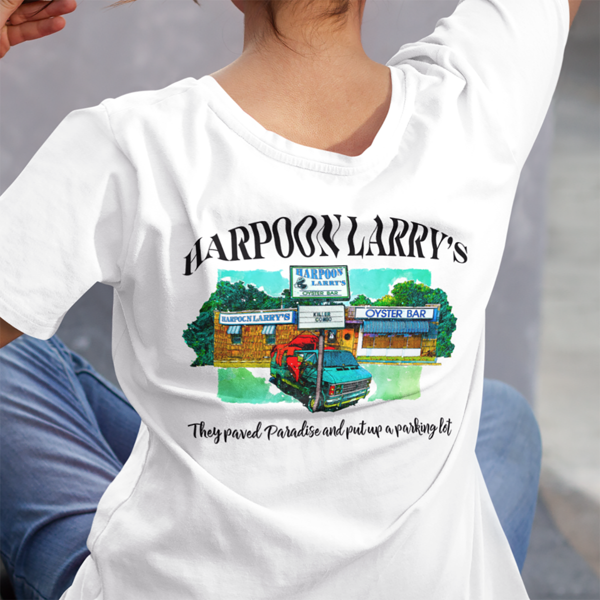 Harpoon Larry's - Hampton (unisex crew-neck, two-sided print)