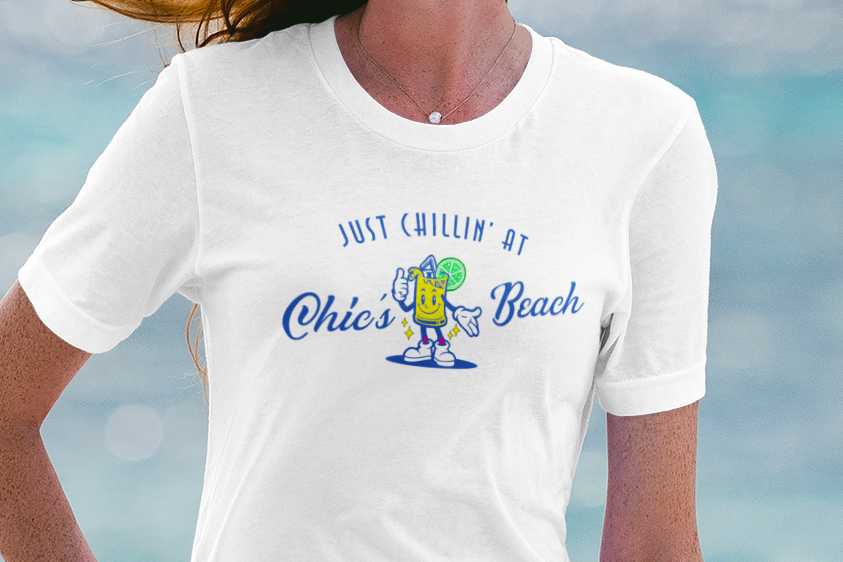 Chillin' at Chic's Beach (unisex crew-neck)