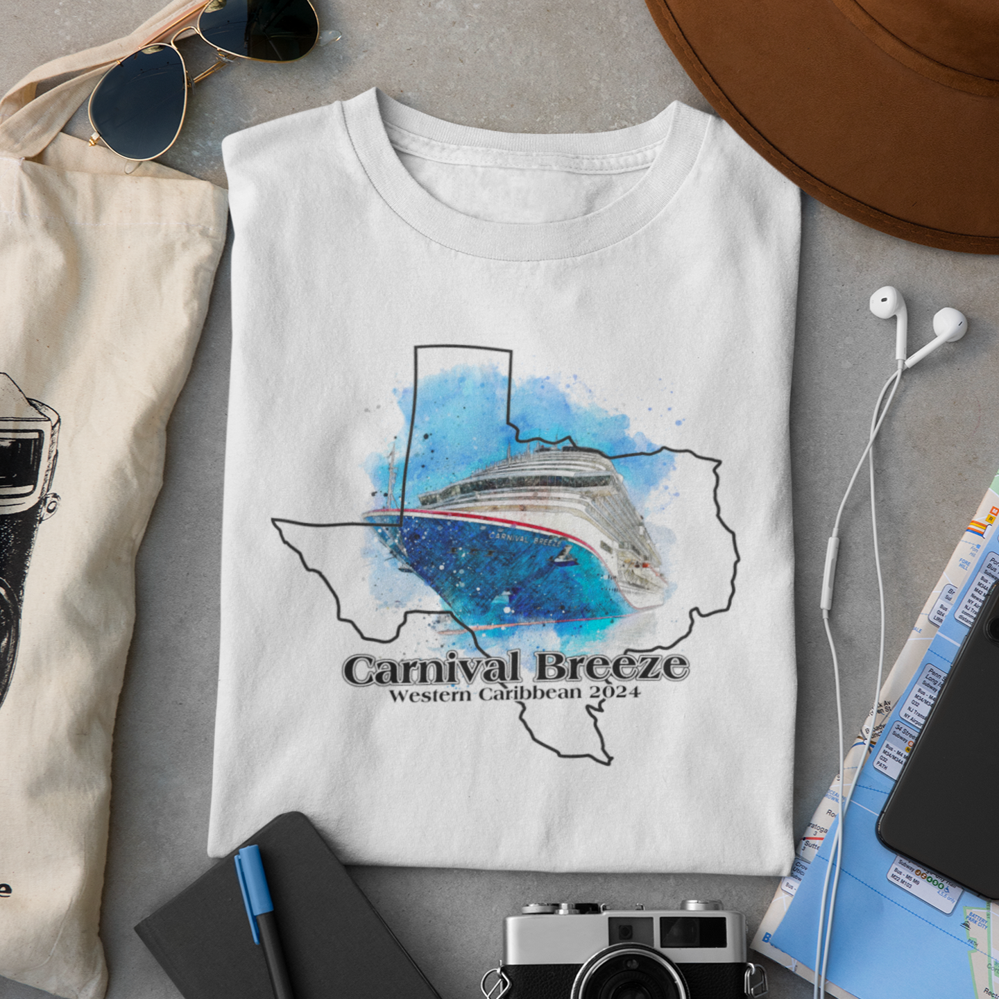 Carnival Breeze - Western Caribbean, Galveston (Gildan Softstyle® crew-neck)