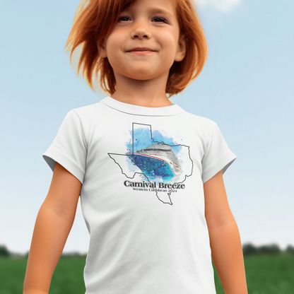 Carnival Breeze - Western Caribbean, Galveston (Kids Heavy Cotton™ Tee)