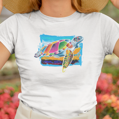 Sea Turtle No. 2 (women's crew neck)