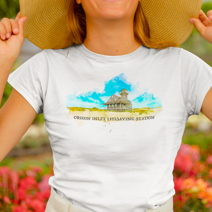 Oregon Inlet Lifesaving Station (women's softstyle crew-neck)