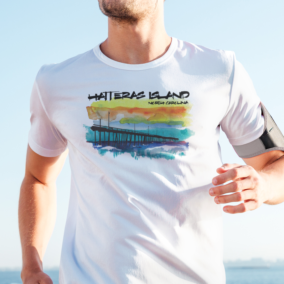 Watercolor - Hatteras (unisex crew-neck)