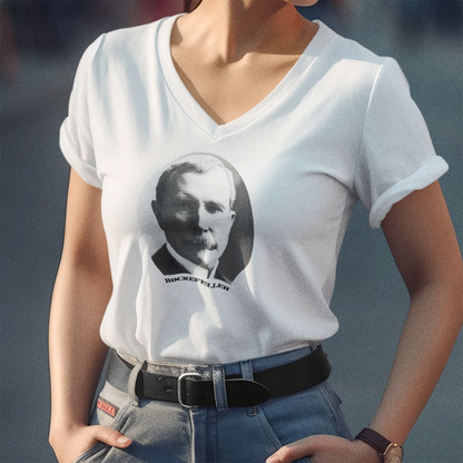 John D. Rockefeller (unisex v-neck)